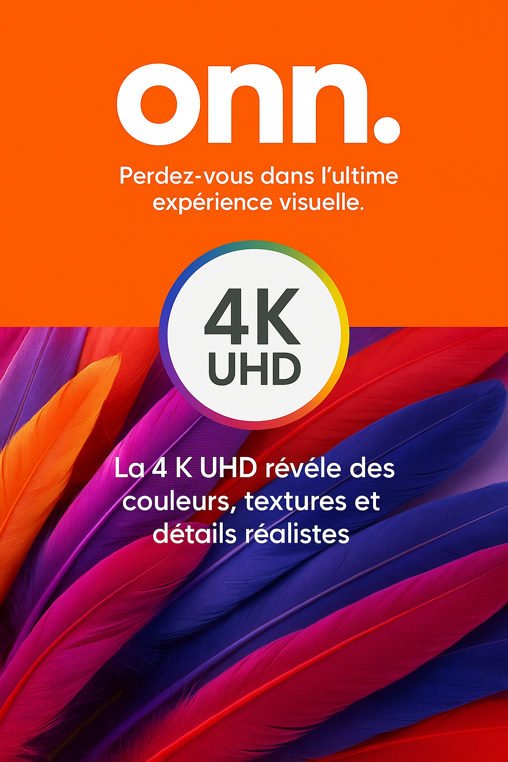 Onn 50” Class 4K UHD (2160P) LED Roku Smart Television HDR (100012585) 